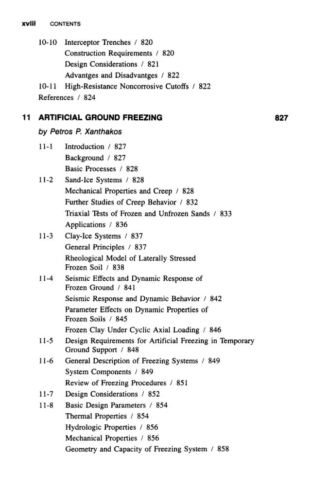 ground control and improvement, Xanthakos , 1994