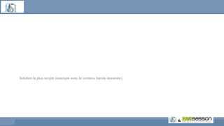 Solution la plus simple (exemple avec le contenu bande dessinée)
 