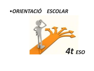 •ORIENTACIÓ ESCOLAR
4t ESO
 