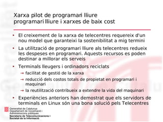 Xarxa Telecentres Programari lliure