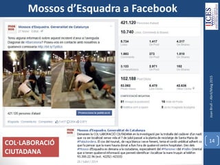 JoanBrull–Abril/Maig2015
14COL·LABORACIÓ
CIUTADANA
Mossos d’Esquadra a Facebook
 