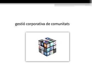 gestió corporativa de comunitats
 