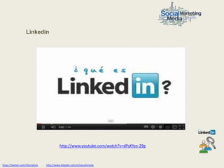 Linkedin




                                           http://www.youtube.com/watch?v=dPsKYzo-29g



https://twitter.com/nfornellsm   http://www.linkedin.com/in/neusfornells
 
