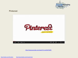 Pinterest




                                                       http://www.youtube.com/watch?v=oJzD4vF5dFA




https://twitter.com/nfornellsm   http://www.linkedin.com/in/neusfornells
 
