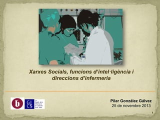 Xarxes Socials, funcions d’intel·ligència i
direccions d’infermeria

Pilar González Gálvez
25 de novembre 2013
1

 