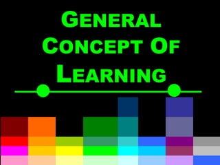 G ENERAL   C ONCEPT   O F   L EARNING                                                                 