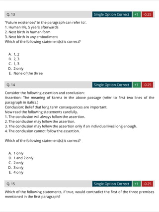 XAT 2013 Previous Year Question Paper | PDF