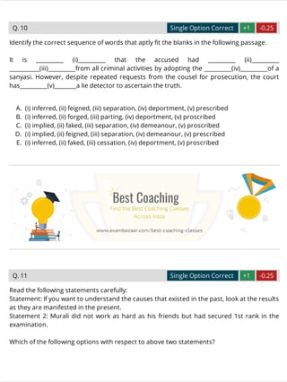 XAT 2015 Previous Year Question Paper | PDF