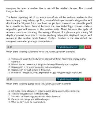 XAT 2017 Previous Year Question Paper | PDF