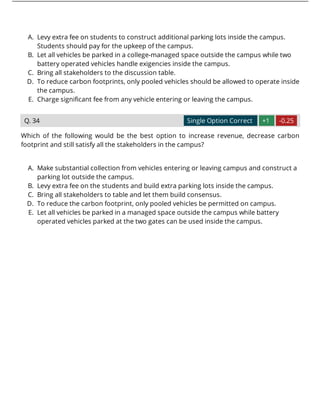 XAT 2017 Previous Year Question Paper | PDF