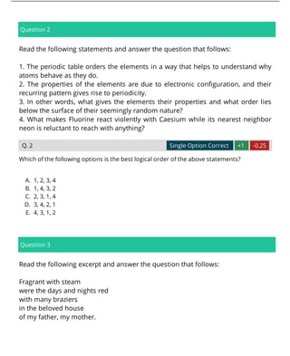 XAT 2017 Previous Year Question Paper | PDF