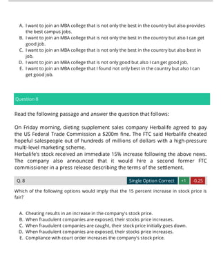 XAT 2017 Previous Year Question Paper | PDF
