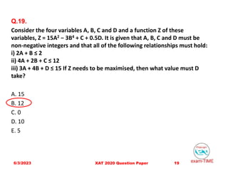 XAT 2020 Question Paper.pptx