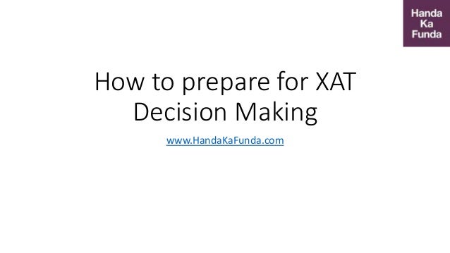 how to prepare for xat