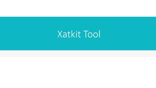 Tool Support
• Available on GitHub as an independent organization:
https://github.com/xatkit-bot-platform/ to facilitate e...