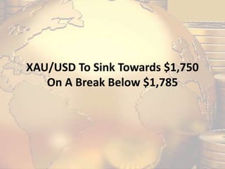 XAU/USD To Sink Towards $1,750
On A Break Below $1,785
 