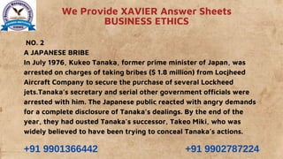 XAVIER - BUSINESS ETHICS - 3 - XAVIER MBA ANSWER SHEETS.pdf