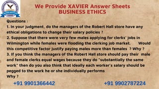 XAVIER - BUSINESS ETHICS - 3 - XAVIER MBA ANSWER SHEETS.pdf