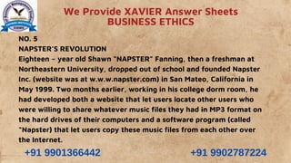 XAVIER - BUSINESS ETHICS - 3 - XAVIER MBA ANSWER SHEETS.pdf