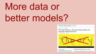 More data or
better models?

 