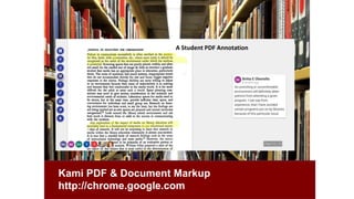 @reneehobbs
Kami PDF & Document Markup
http://chrome.google.com
A Student PDF Annotation
 
