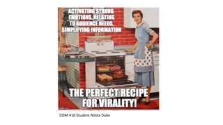 COM 416 Student Nikita Duke
 