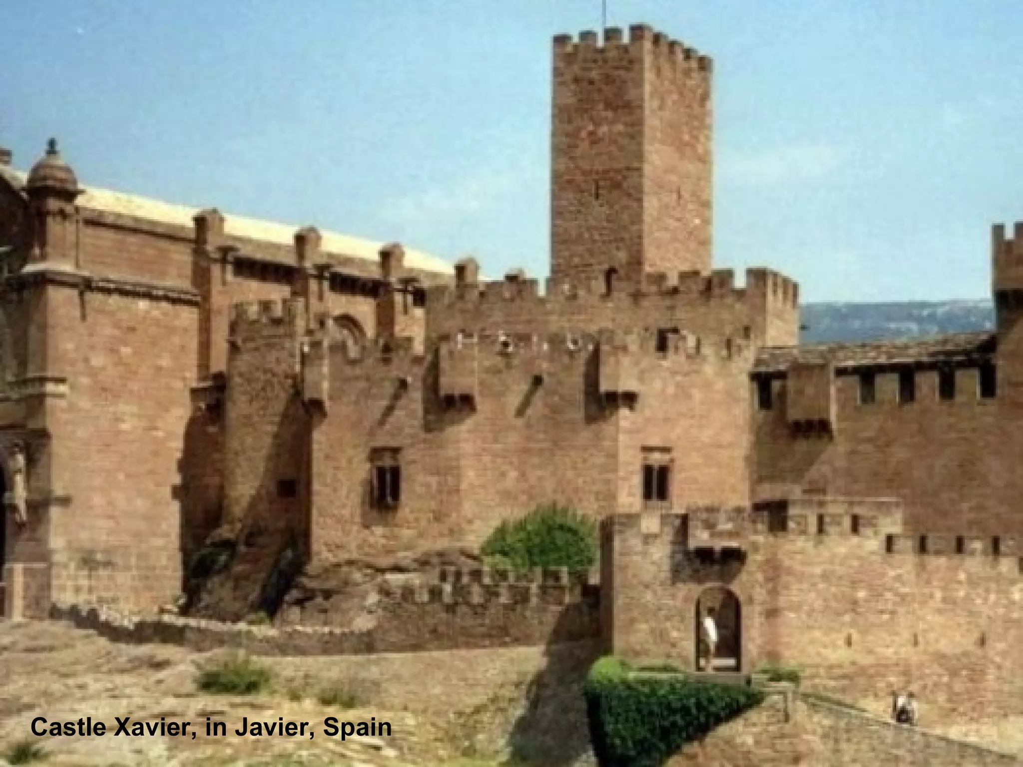 Castle Xavier, in Javier, Spain 
