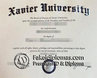 Xavier University degree