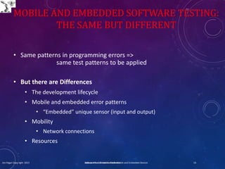 Software Testing Attacks for Mobile and Embedded Devices | PPTX