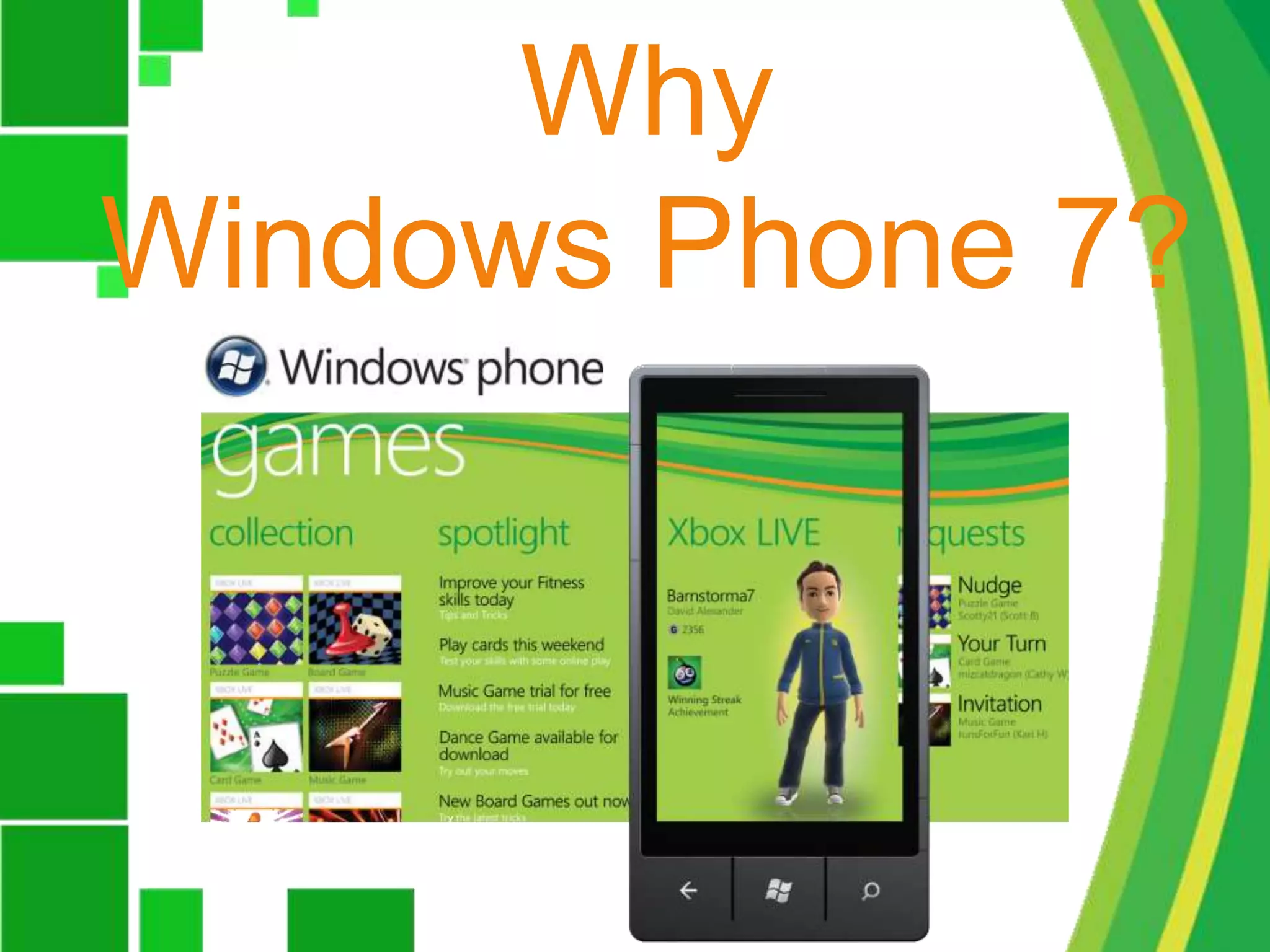 Why Windows Phone 7?