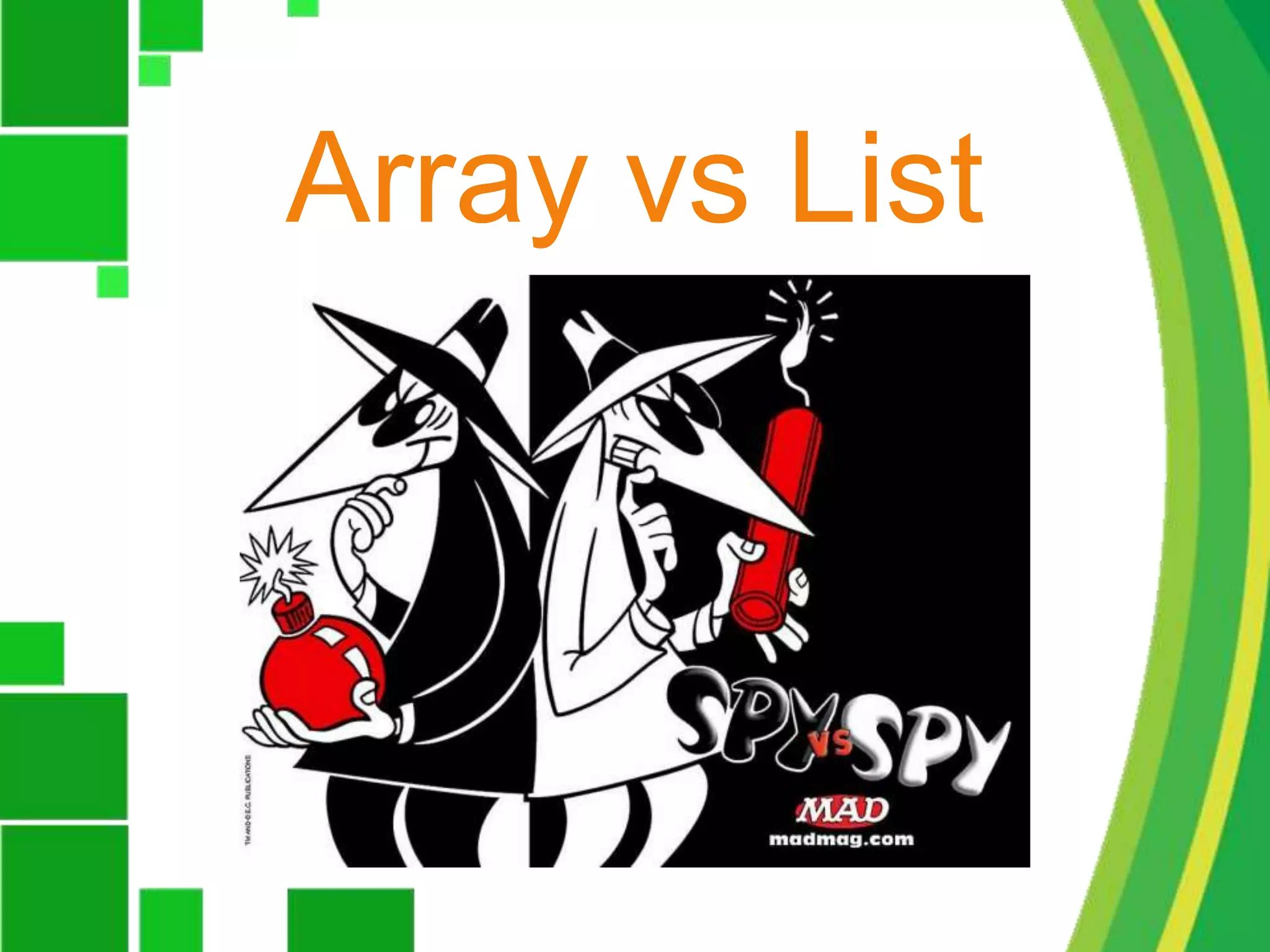 Array vs List