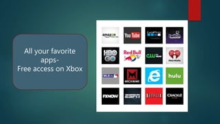All your favorite
apps-
Free access on Xbox
 