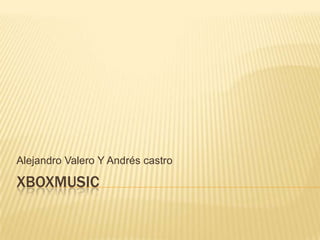 Alejandro Valero Y Andrés castro

XBOXMUSIC
 