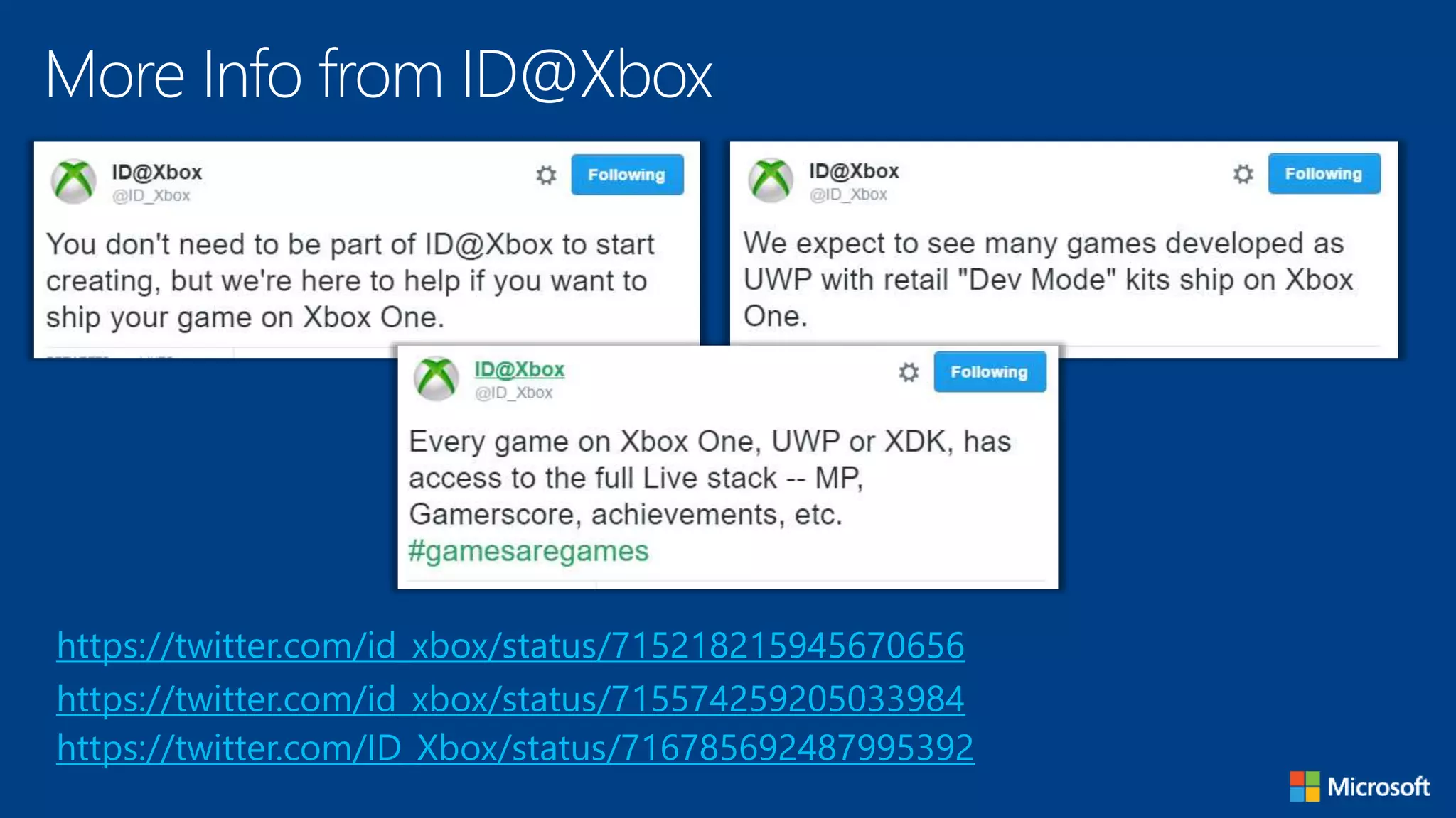 More Info from ID@Xbox
https://twitter.com/id_xbox/status/715218215945670656
https://twitter.com/id_xbox/status/715574259205033984
https://twitter.com/ID_Xbox/status/716785692487995392
 