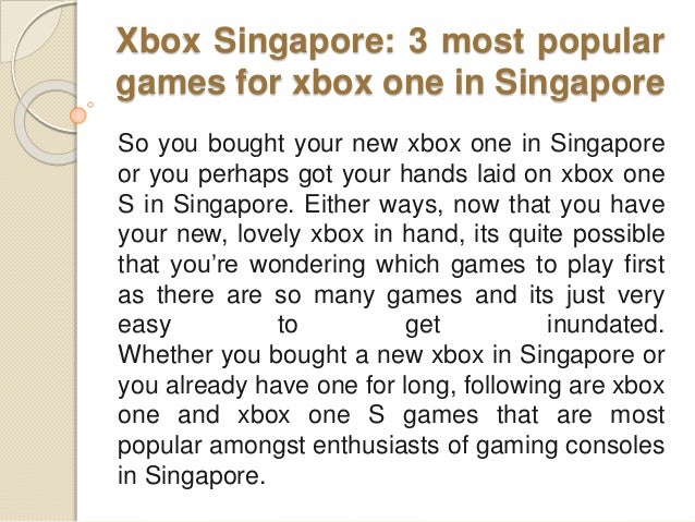 most popular games for xbox one