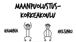 Maanpuolustus-
korkeakoulu
Hamina Helsinki
 