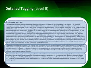 Detailed Tagging  (Level II) 