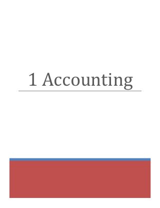 1 Accounting
 