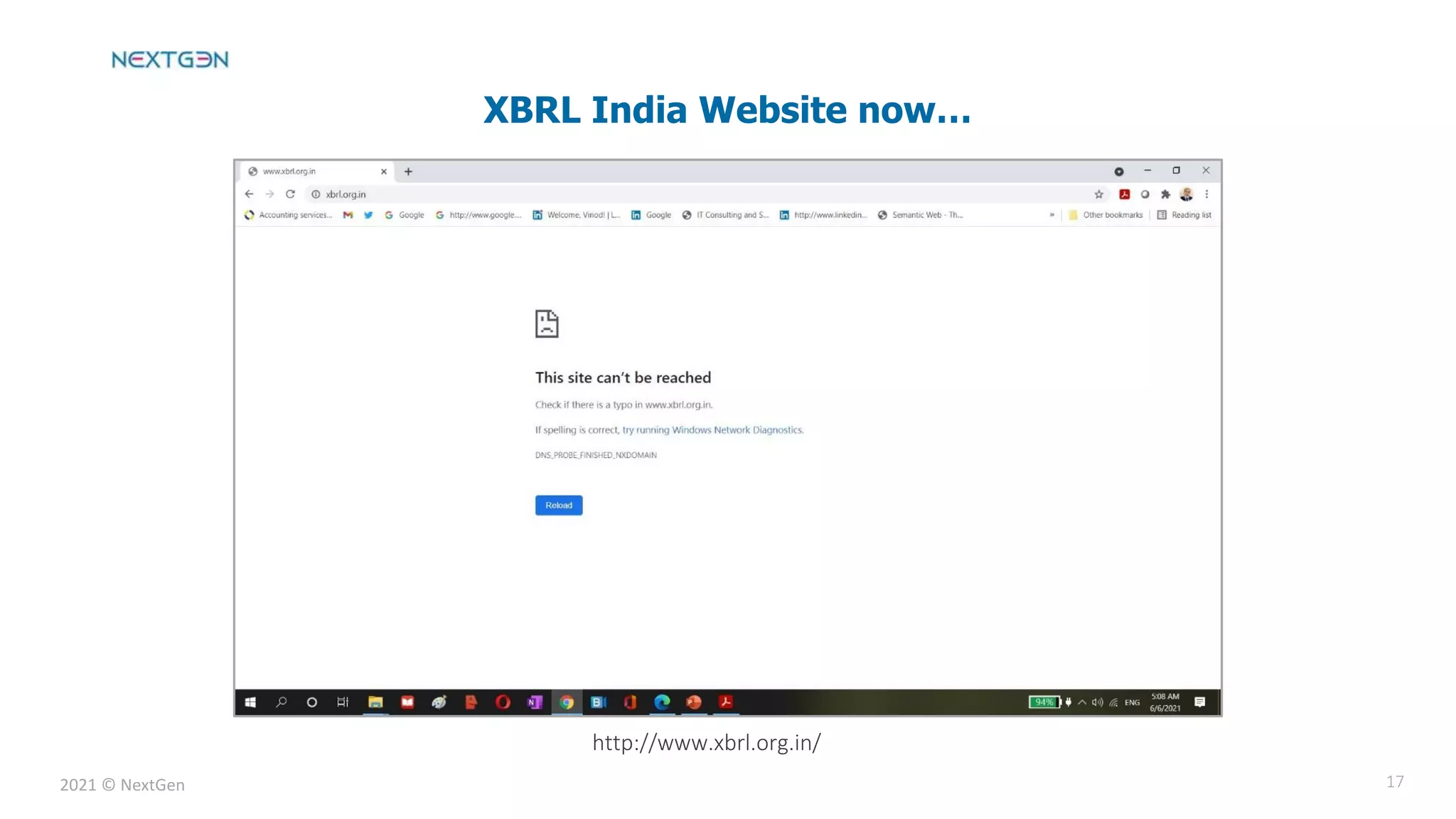 2021 © NextGen 17
XBRL India Website now…
http://www.xbrl.org.in/
 