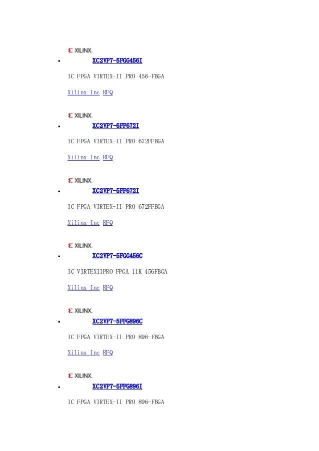 XC2VP7-6FFG896C- Componentschip.com