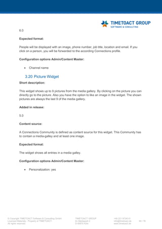 XCC Technical User’s Guide
XCC_R_10.0.0
49 / 79
6.4.2 Create Oracle JAAS security alias
The JAAS (or J2C) security alias holds the credentials that are used to access the XCC database on the
database server. It is referenced in the XCC data source.
Step Instructions
1 Open the Integrated Solutions Console (ISC) of your Deployment manager and perform the
following steps.
2 Navigate to „Security > Global security”.
3 In section „Java Authentication and Authorization Service“ select „J2C authentication data“
4 Click „New“:
 