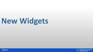 New Widgets
 