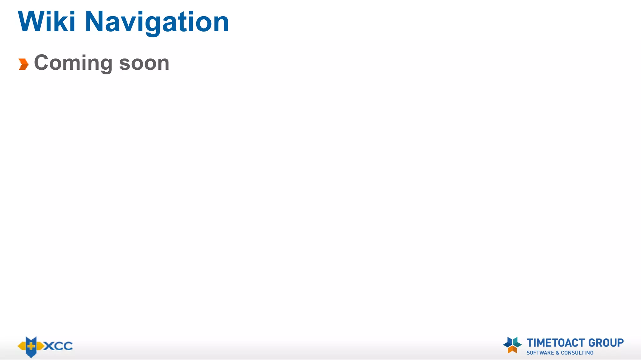 Wiki Navigation 
Coming soon 
 