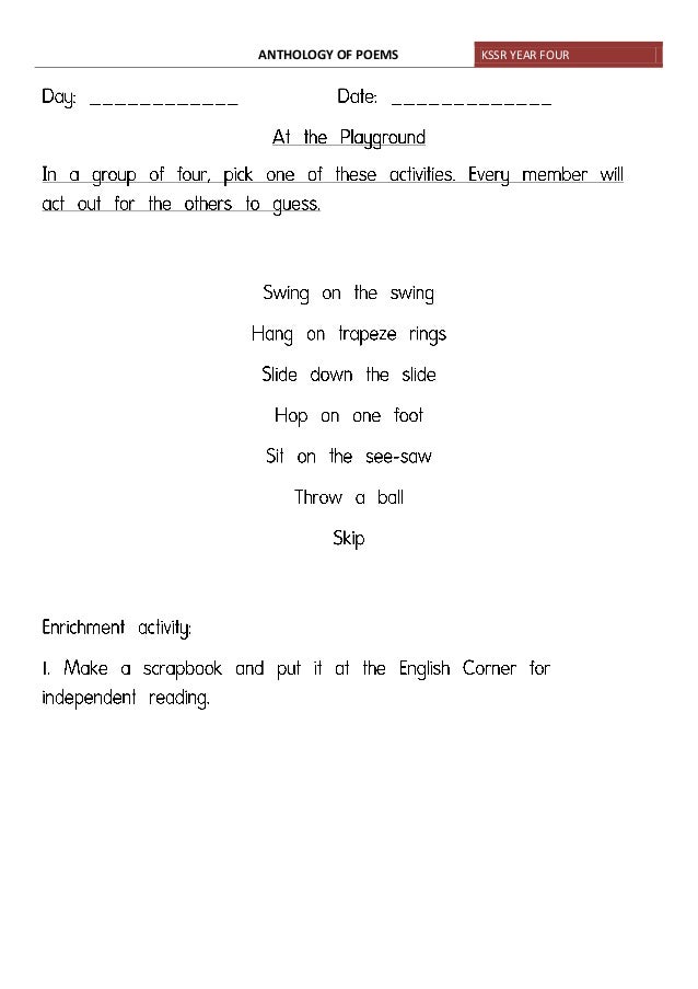 Anthology Of Poems