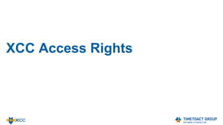 XCC for Page Editors
 