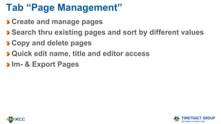 XCC About Tab - License
Find all licensing
and version
information
Enter new licenses
XCC-Support
address
 