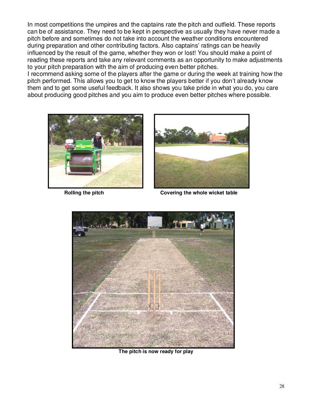 Basic guide to turf cricket pitch preparation