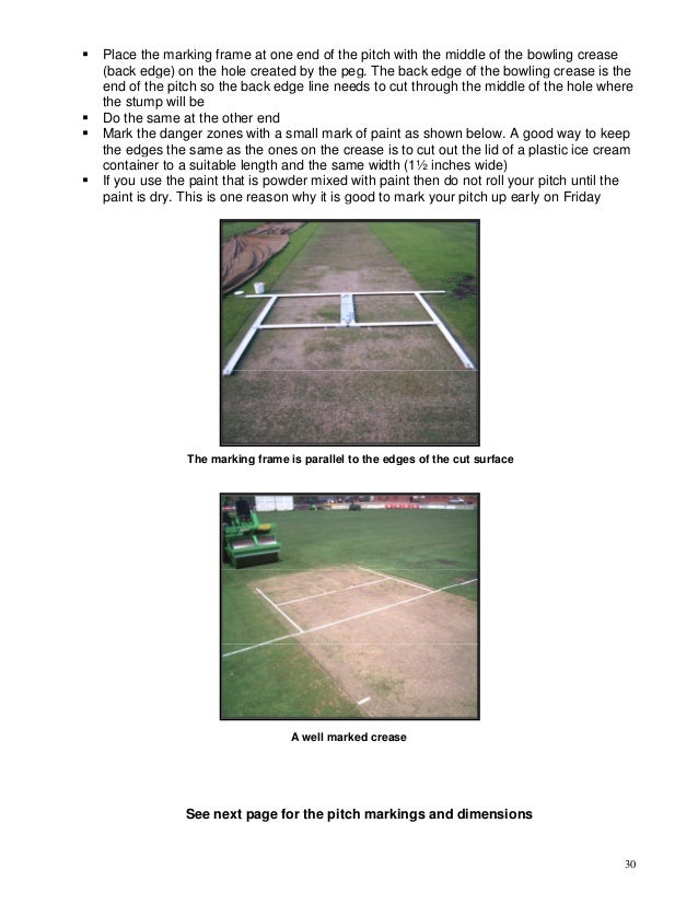 Basic guide to turf cricket pitch preparation