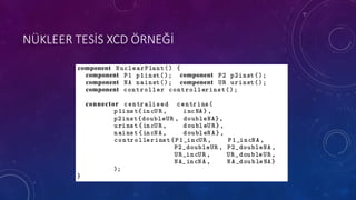 NÜKLEER TESİS XCD	
 ÖRNEĞİ
 