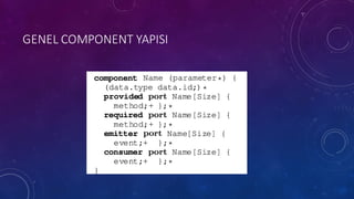 GENEL COMPONENT	
 YAPISI
 